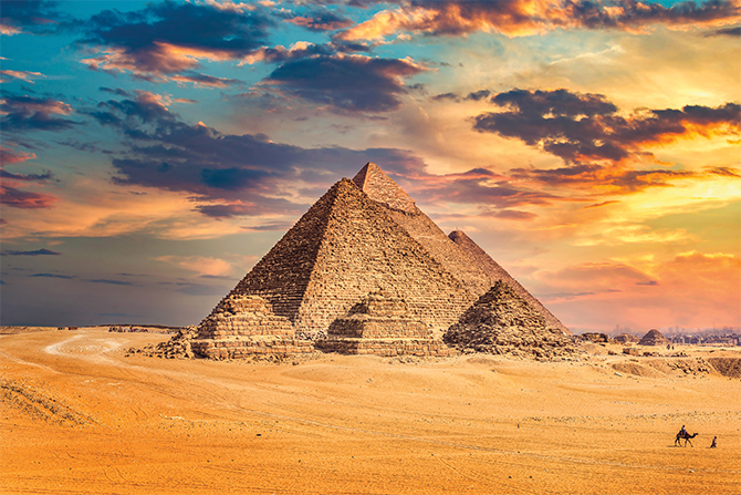 Enlargeable photo of pyramids
