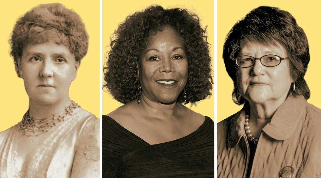 Image of three famous women throughout history