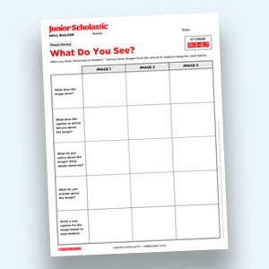 a sample worksheet for Junior Scholastic